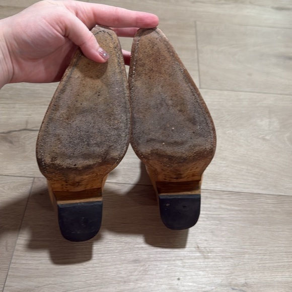 Freebird by Steven Faith Golden Yellow Snakeskin Cowboy Leather Ankle Boots - Picture 8 of 8